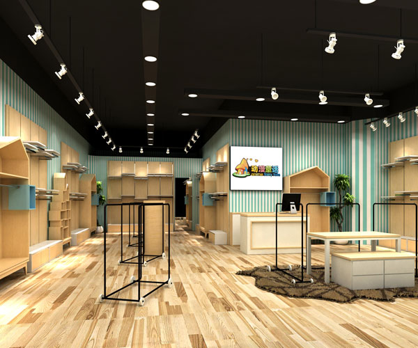 【动漫童话】店面形象设计_品牌橱窗_陈列展示-童装加盟网