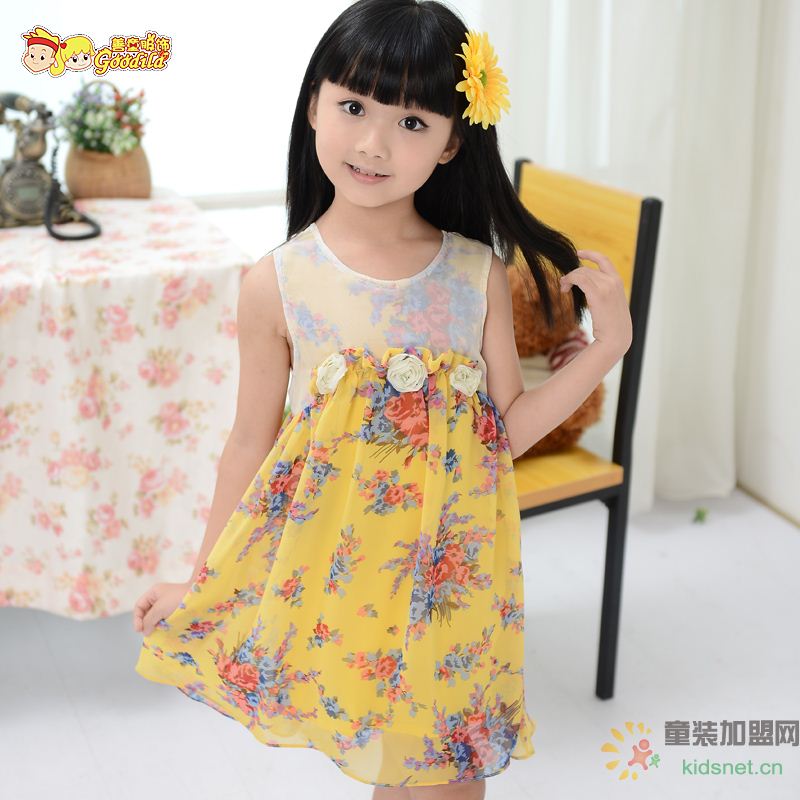 善童女童夏季吊带裙/背心裙